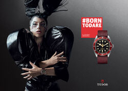 Tudor black discount bay lady gaga