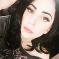 Black half-long curls
