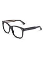 Gucci - Square-framed black acetate rhinestone glasses