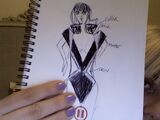 Lady Gaga's ''Poker Face'' suit sketch