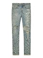 Saint Laurent - Mid waisted skinny indigo stretch denim jeans