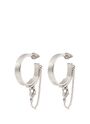 Eddie Borgo - Thin safety chain hoop earrings