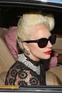 Platinum-blonde high curly dot