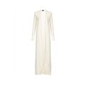 Halston - Ivory floor-length knit cardigan