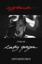 Promotional poster for the "Applause" music video.