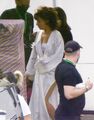 4-27-21 Arriving on the set of ''House of Gucci'' in Rome, Italy 001