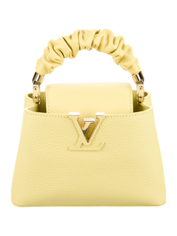 Louis Vuitton Resort 2015 Mini Capucine bag in yellow.