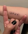 Gaga notes tattoo 001.jpg (65 KB) With four lines