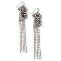 KJL x BM - The shower B drop Square Dangly earrings