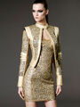 Atelier Versace Spring Summer 2012 corseted strapless gold laser-cut filigree dress