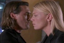 Michael kisses Nikita goodbye.