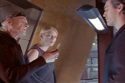 Walter hands Michael the poison.