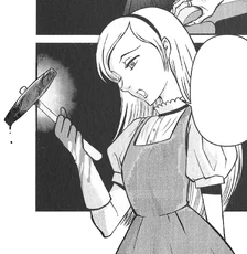 Jessica holds hammer