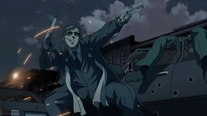 Chang with his duel pistols