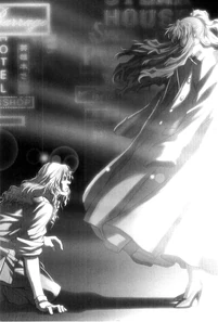 Balalaika confronts Stan after he fled the factory