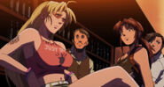 Eda, as well as Bao, Revy and Rock (episode 13)