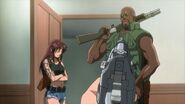 Revy and Dutch unfazed by the Rachmann, the Neo-Nazi leader