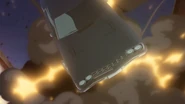 Plymouth's gas tank exploding in Episode 17