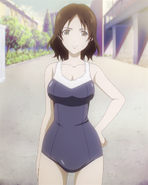 Shōko: "Why are you wearing a swimsuit?"