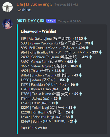 Add WaifuGame Discord Bot