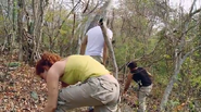 Participantes buscando alimento en los alrrededores