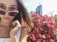 Alycia wearing her diva sunglasses