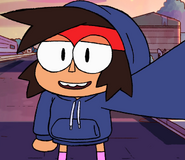 K.O. in a hoodie in "KO's Video Channel".