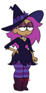 Enid as a witch in "Parents Day" and "Monster Party" .