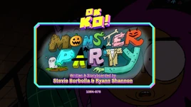 Monster Party Titlecard