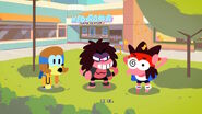 Cut-scene screenshot of K.O., Dendy, and T.K.O.