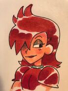 Red Action Marker Drawing GH