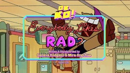 Everybody Likes Rad Titlecard