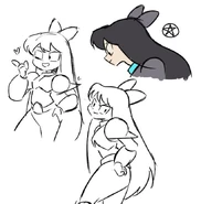 Black Strategy character design by Mira Ongchua