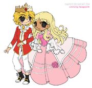 Lalaloopsy cinder slippers and prince handsome by tamagopurin-d9gh64m