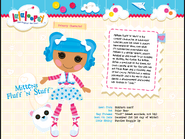 A page from the writers' bible for the Lalaloopsy Nick Jr. Series