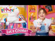 How to Make DIY Rainbow Rain - Episode 3- Rainbow Clouds In A Jar - Lalaloopsy- Let's Create