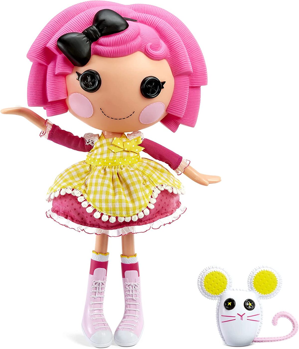 Fantasia Lalaloopsy Crumbs Sugar Cookie Pop Amarela e Rosa Sulamericana