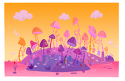 Lala-Oopsie Land Fairy Island color rough