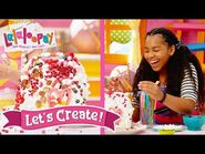 DIY No Bake Treat! - Episode 5- Watermelon Cake - Lalaloopsy- Let's Create