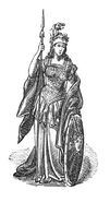 Ilustración de Atenea.