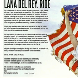 Lana Del Rey Ride Lyrics