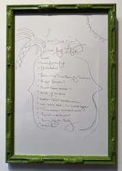 Draft tracklist shared by Dean Reid on Instagram stories