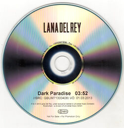 Paradise Lana Del Rey CD