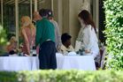 Out for lunch with Francesco Carrozzini and Franca Sozzani in Stresa2C Italy 28August 229 282829