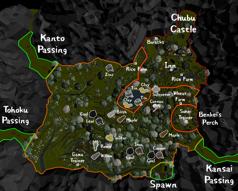 Chubu Land Of The Rising Sun Wiki Fandom - roblox land of the rising sun map