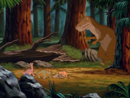The sharptooth finds the gang again, this time with Dinah and Dana.