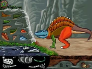 An example of a dinosaur made in the Build-a-Dino activity