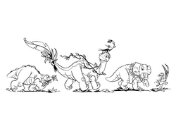 land before time coloring pages print