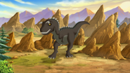 The sharptooth, later in the film