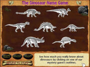 Dinosaur name game